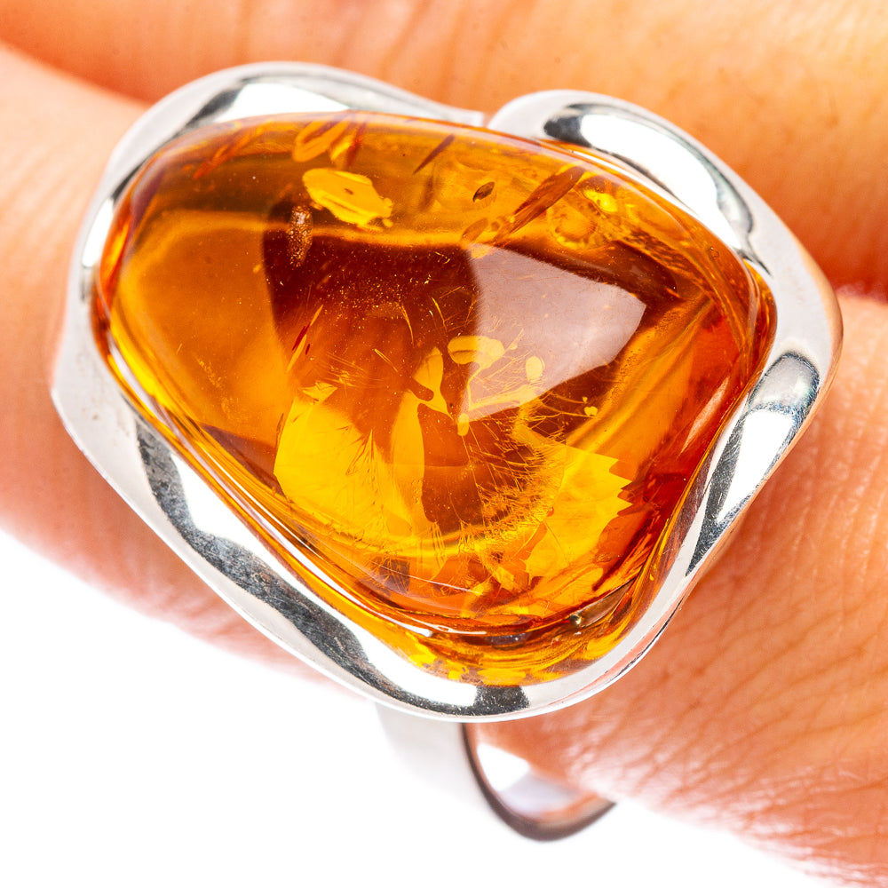 Baltic Amber Ring Size 10.5 (925 Sterling Silver) R1895