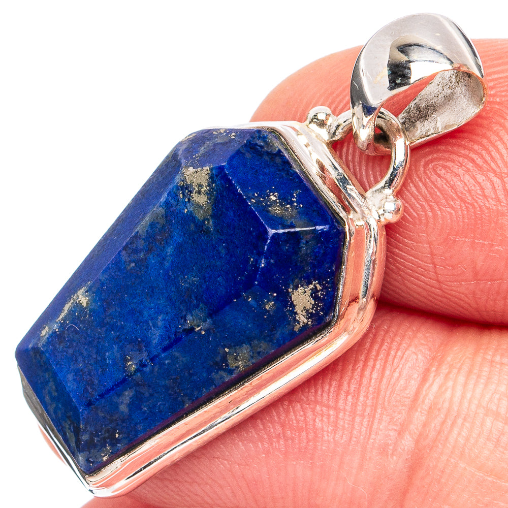 Lapis Lazuli Pendant 1 1/4" (925 Sterling Silver) P45172