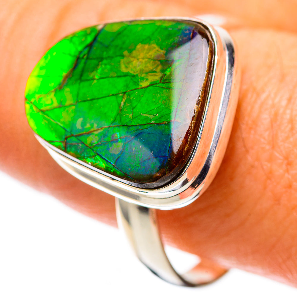 Canadian Ammolite Ring Size 10.75 (925 Sterling Silver) RING138480
