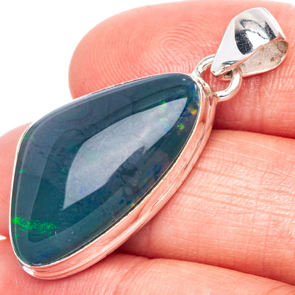 Rare Triplet Opal Pendant 1 3/8" (925 Sterling Silver) P41782