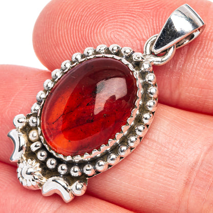Baltic Amber Pendant 1 3/8" (925 Sterling Silver) P40134
