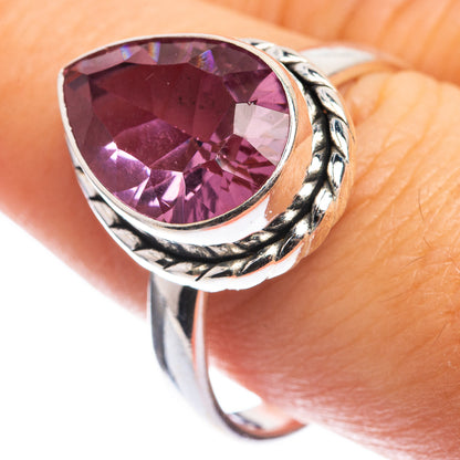 Faceted Color Change Alexandrite (Lab.) Ring Size 9.75 (925 Sterling Silver) RING143266