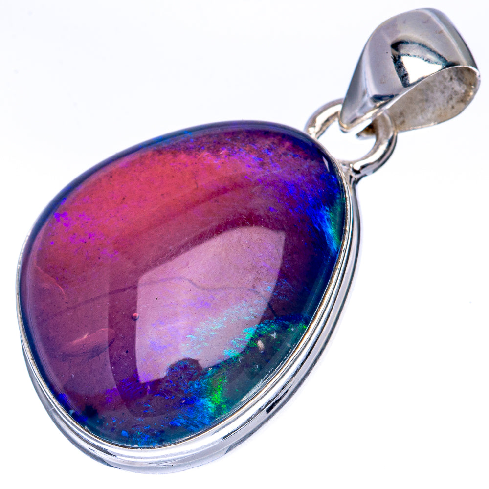 Rare Triplet Opal Pendant 1 3/8" (925 Sterling Silver) P41357