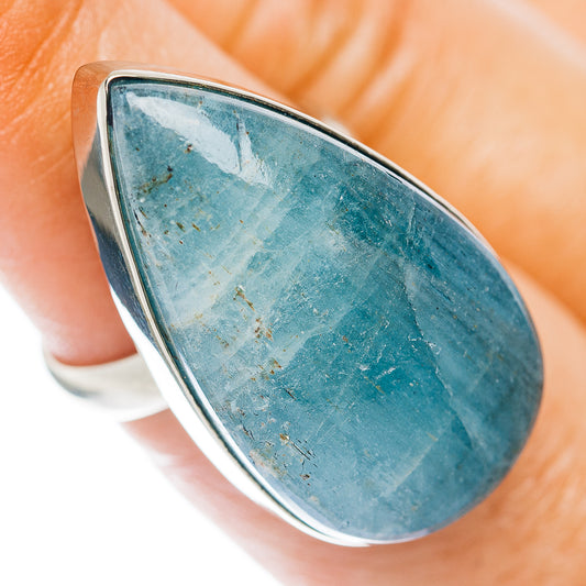 Aquamarine Ring Size 6.75 (German Silver)
