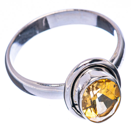 Value Faceted Citrine Ring Size 8 (925 Sterling Silver) R3064