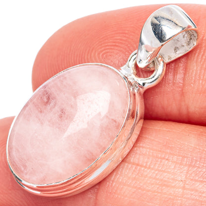 Rare Morganite Pendant 1 1/4" (925 Sterling Silver) P41375
