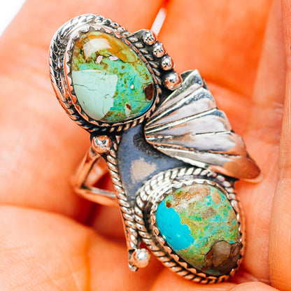 Exclusive Southwestern Style Royston Turquoise Ring Size 7 (.925 Sterling Silver)