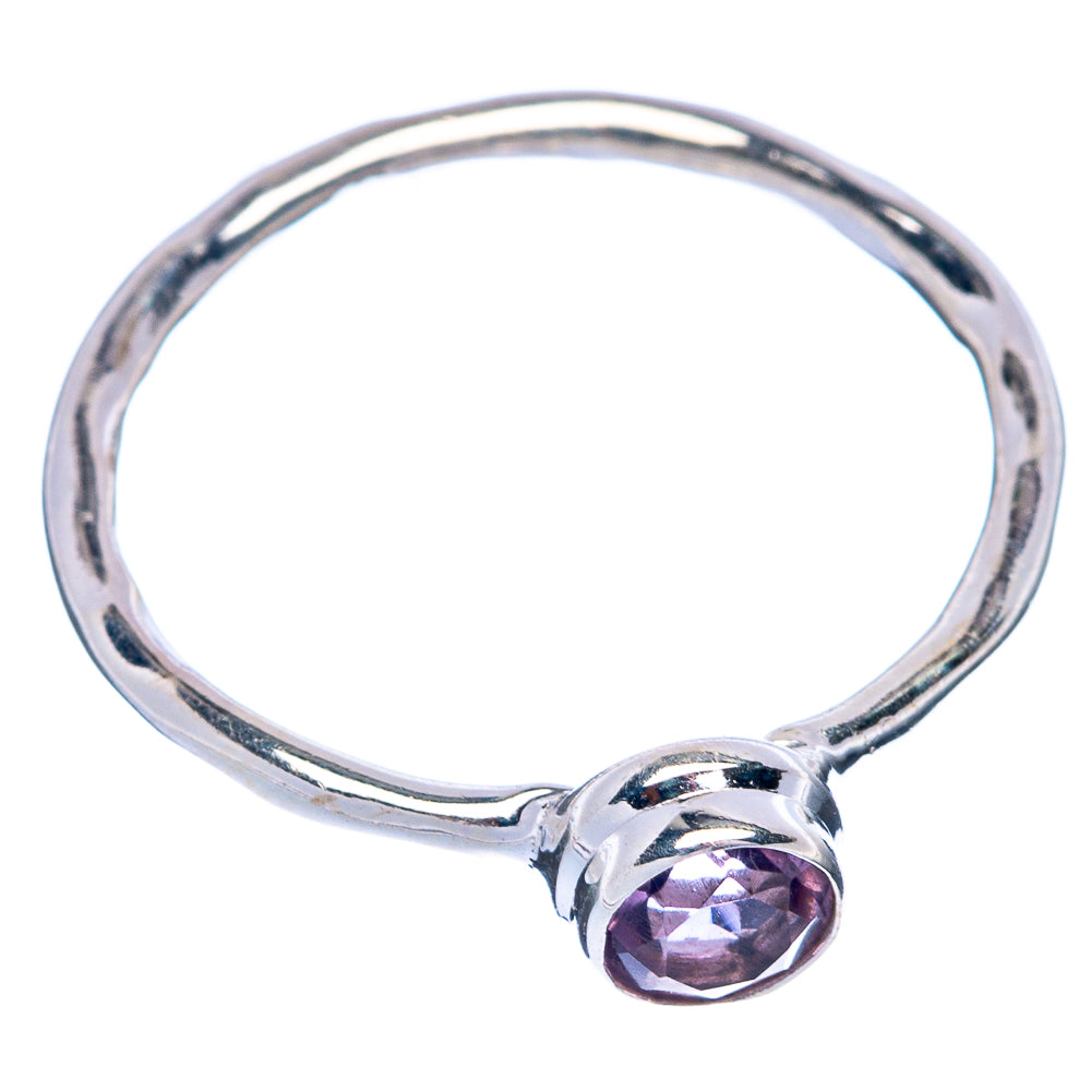 Faceted Amethyst Dainty Ring Size 7.75 (925 Sterling Silver) R145448