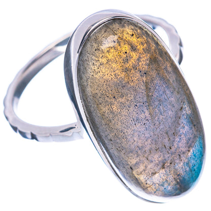 Premium Labradorite Ring Size 9 (925 Sterling Silver) R2594