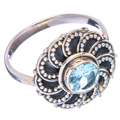 Blue Topaz Dainty Ring Size 7.5 (925 Sterling Silver) R146850