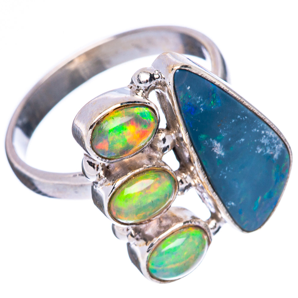 Rare Doublet Opal, Ethiopian Opal Ring Size 8.25 (925 Sterling Silver) R4285