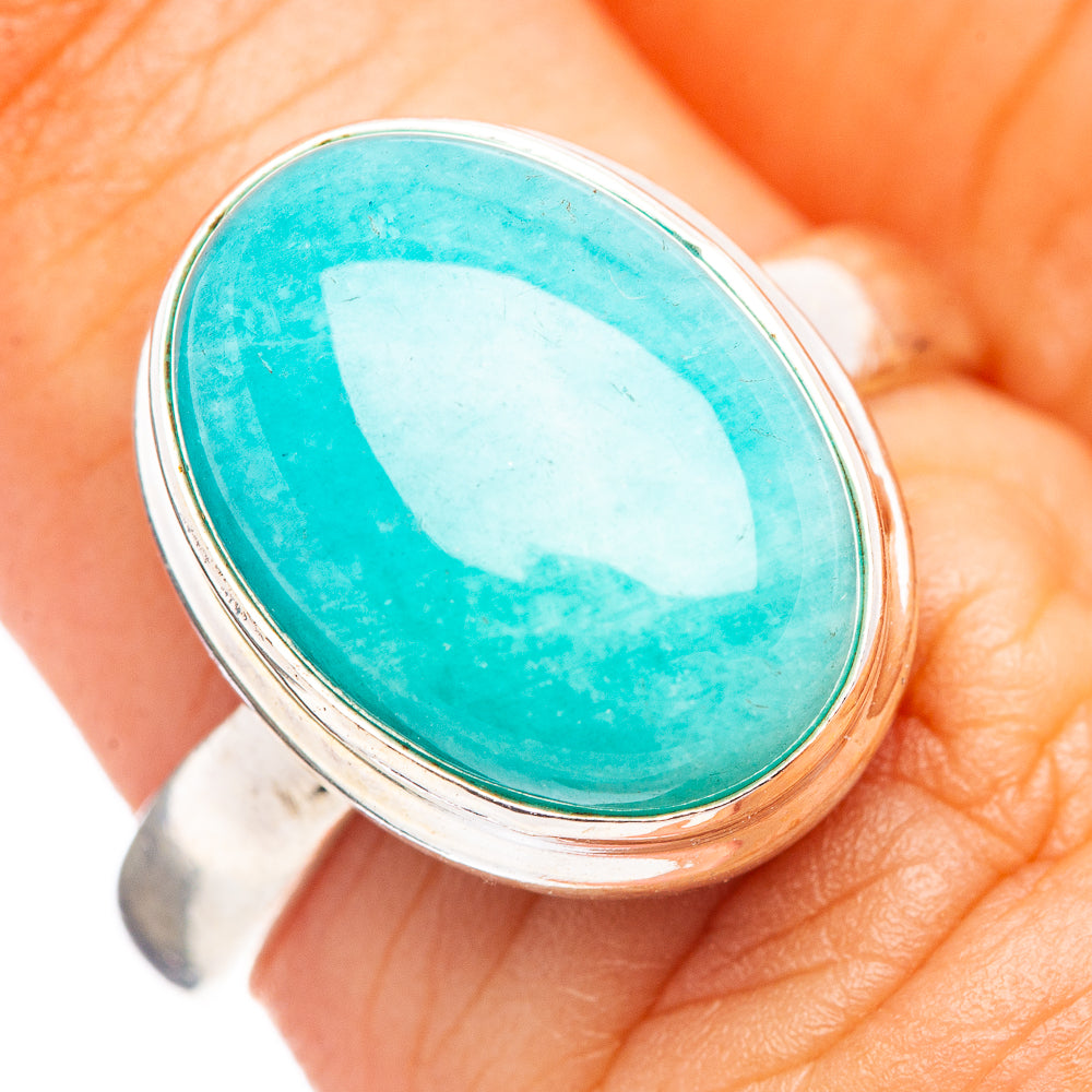 Amazonite Ring Size 6.5 (.925 Sterling Silver)