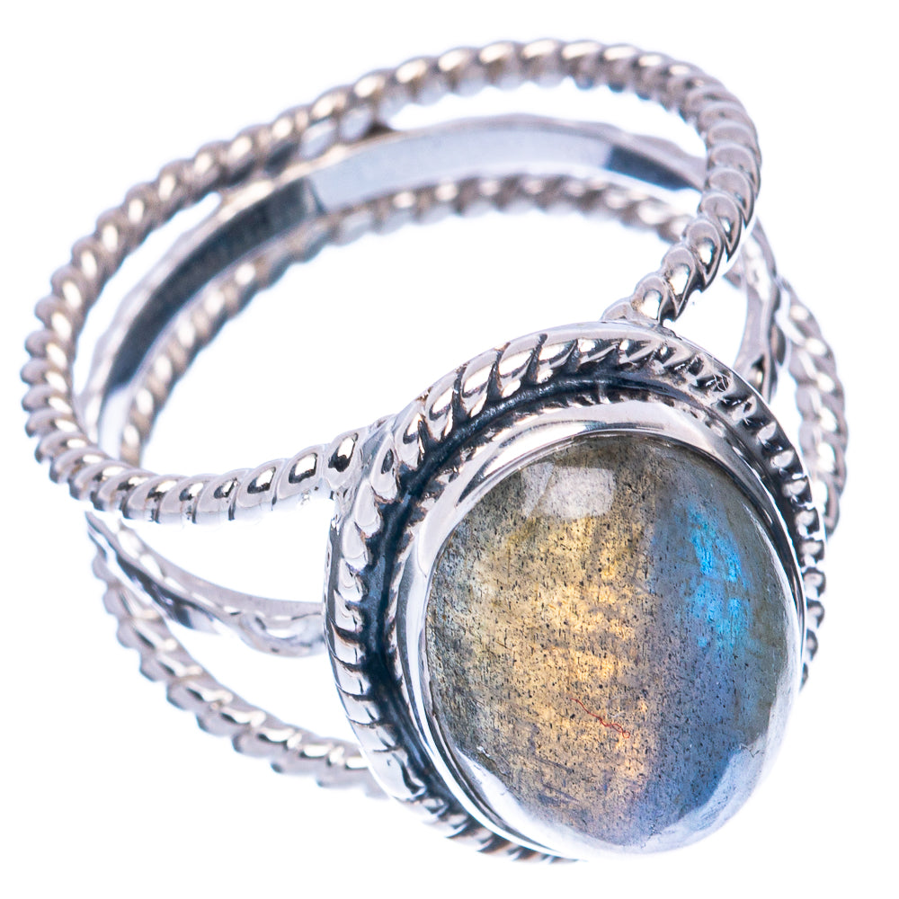 Premium Labradorite 925 Sterling Silver Ring Size 6.75 (925 Sterling Silver) R2676