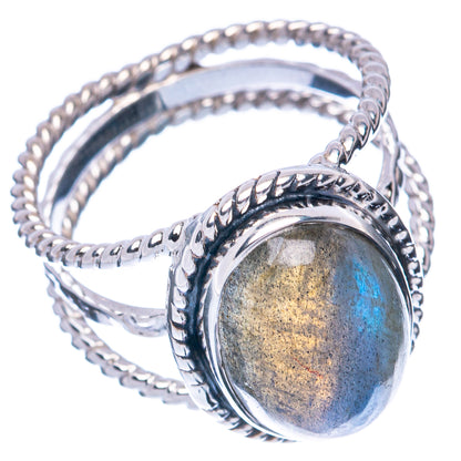 Premium Labradorite 925 Sterling Silver Ring Size 6.75 (925 Sterling Silver) R2676