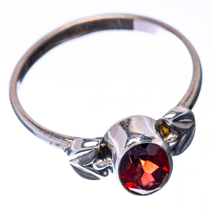 Garnet Dainty Ring Size 6.5 (925 Sterling Silver) R145225
