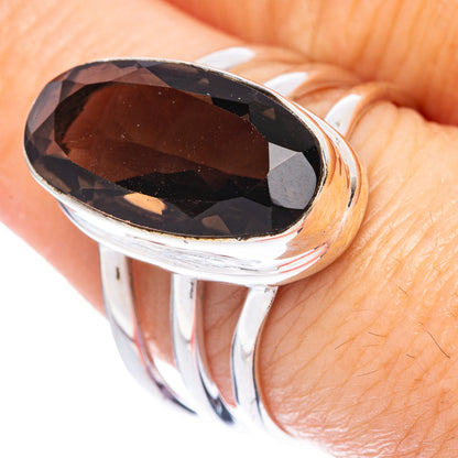 Smoky Quartz Ring Size 8.75 (925 Sterling Silver) R1762