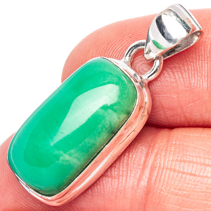 Chrysoprase Pendant 1 1/4" (925 Sterling Silver) P42450