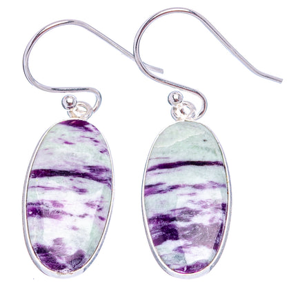 Kammererite Earrings 1 3/8" (.925 Sterling Silver)