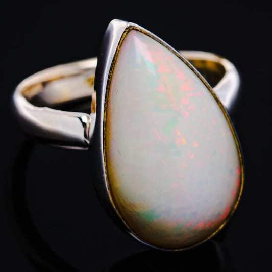 Premium Ethiopian Opal Ring Size 5 Adjustable (.925 Sterling Silver)