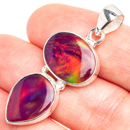 Aura Opal Pendant 1 5/8" (925 Sterling Silver) P39304