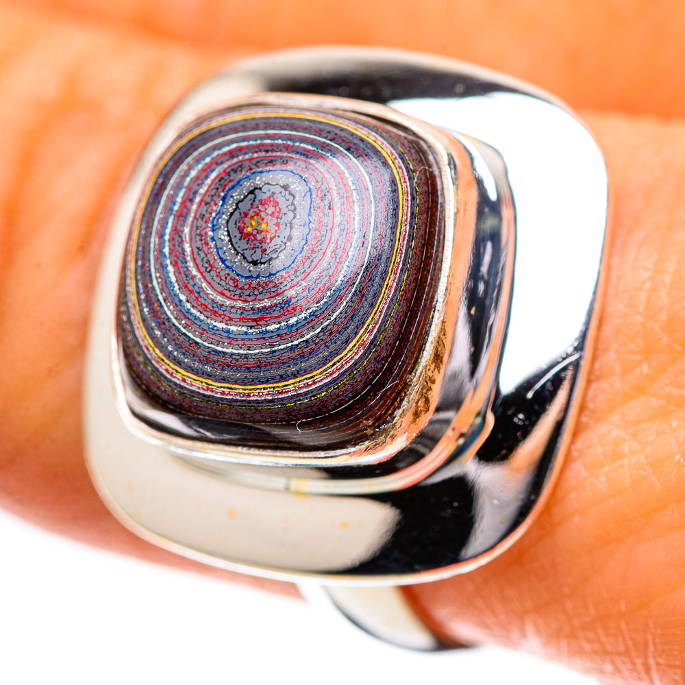 Fordite 925 Sterling Silver Ring Size 8 (925 Sterling Silver) RING139354