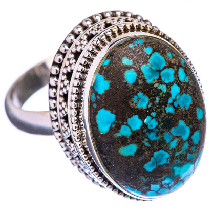 Tibetan Turquoise Ring Size 7.25 (925 Sterling Silver) R142679