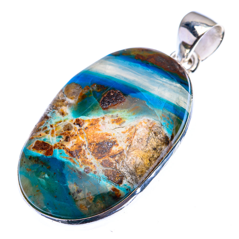 Peruvian Opal Pendant 1 1/2" (925 Sterling Silver) PD38542