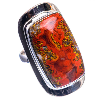 Large Moroccan Agate Ring Size 7 (925 Sterling Silver) R142472
