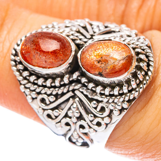 Sunstone Ring Size 7 (925 Sterling Silver) R4220