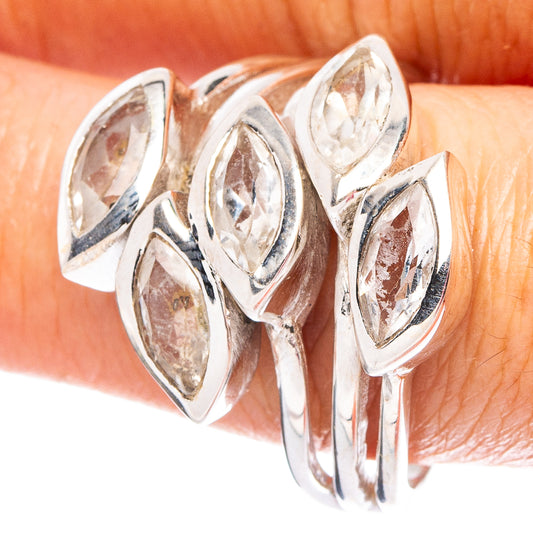 White Quartz 925 Sterling Silver Ring Size 9.75 (925 Sterling Silver) R6298