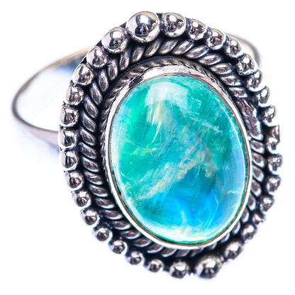 Green Moonstone 925 Sterling Silver Ring Size 7.75 (925 Sterling Silver) RING140350