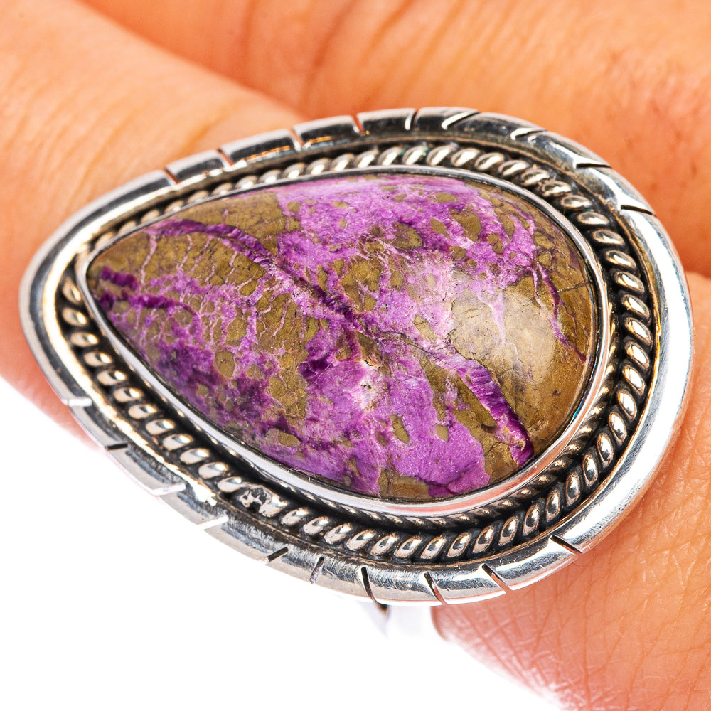 Large Charoite Ring Size 9 (925 Sterling Silver) R145300