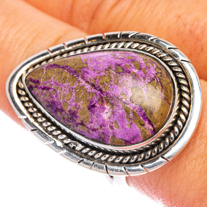 Large Charoite Ring Size 9 (925 Sterling Silver) R145300