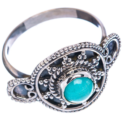 Larimar Ring Size 8 (.925 Sterling Silver)