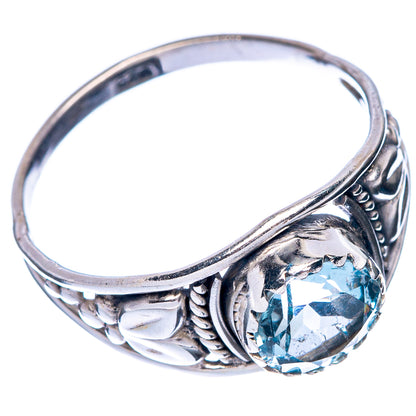 Blue Topaz Dainty Ring Size 8 (925 Sterling Silver) R145768