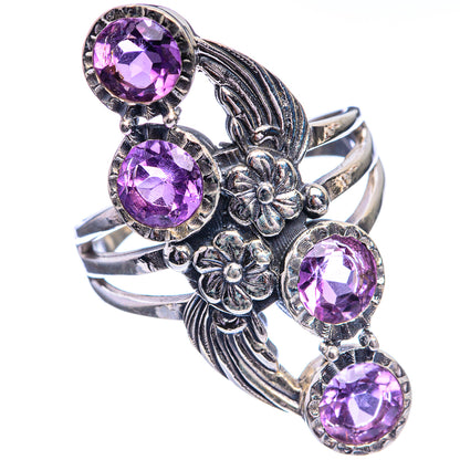 Faceted Amethyst Ring Size 9.5 (925 Sterling Silver) R143123