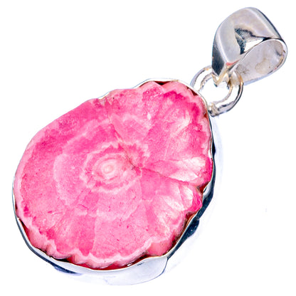 Rare Rhodochrosite Stalactite Pendant 1 1/4" (925 Sterling Silver) P42942