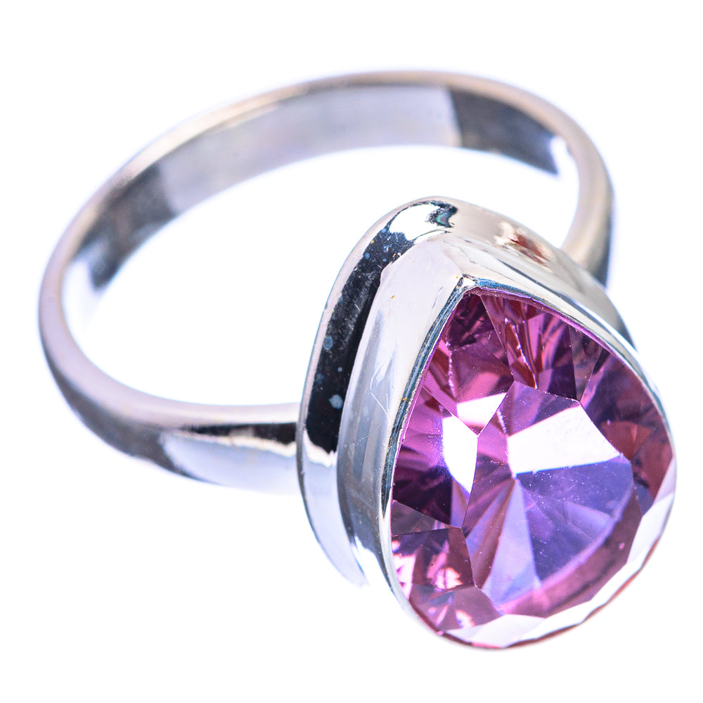 Faceted Color Change Alexandrite (Lab.) Ring Size 7 (925 Sterling Silver) R143076