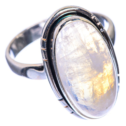 Rainbow Moonstone Ring Size 8.75 (925 Sterling Silver) RING143417