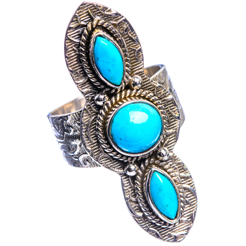 Large Sleeping Beauty Turquoise Ring Size 7 (925 Sterling Silver) R144221