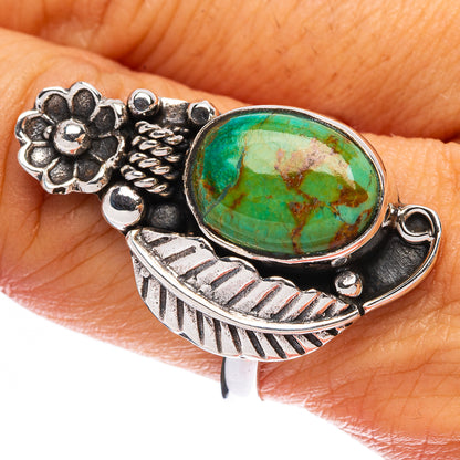 Green Copper Composite Turquoise Ring Size 9.25 (925 Sterling Silver) R146322
