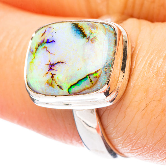 Rare Sterling Opal Ring Size 8 (925 Sterling Silver) R4319