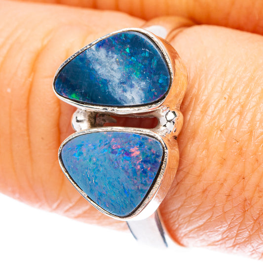 Rare Doublet Opal Ring Size 8.75 (925 Sterling Silver) R4406
