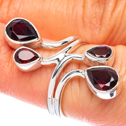 Asc Premium Garnet Ring Size 5.75 (925 Sterling Silver) R3467