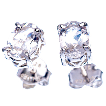 White Quartz Dainty Earrings 1/4" (925 Sterling Silver) E2047