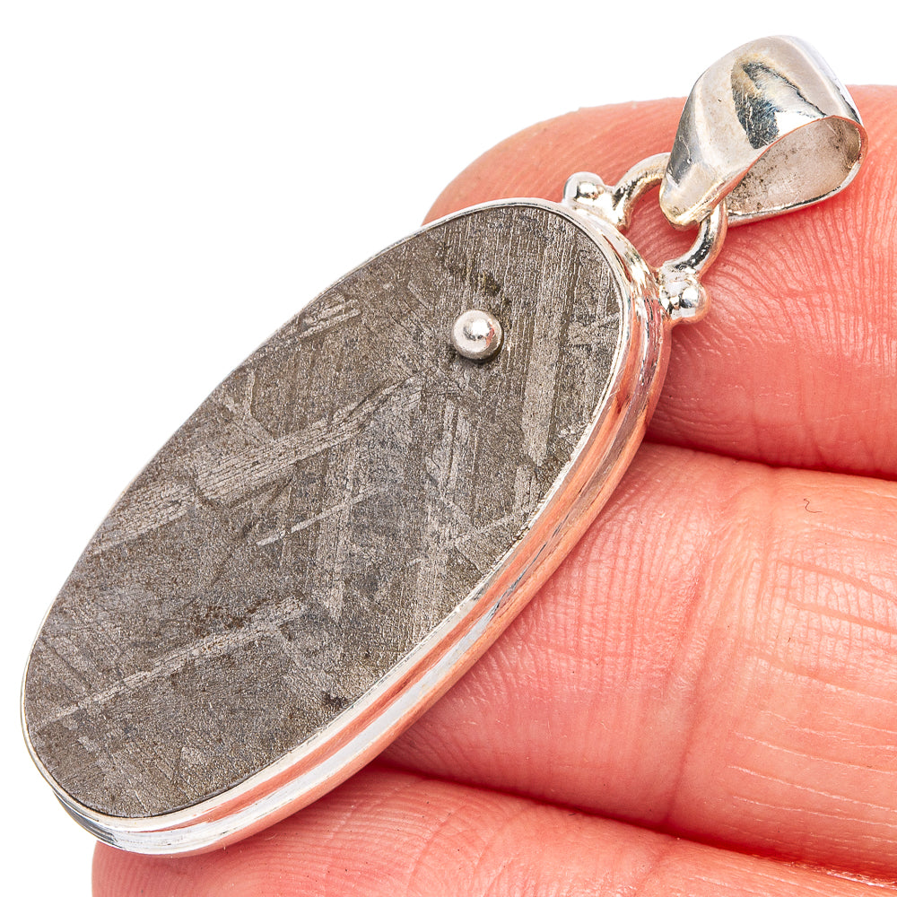 Meteorite Pendant 1 5/8" (925 Sterling Silver) P40465