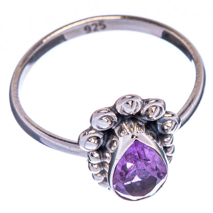 Faceted Amethyst Dainty Ring Size 5.75 (925 Sterling Silver) R147285