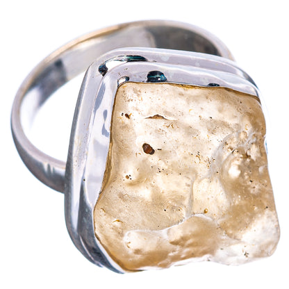 Rare Libyan Desert Glass Ring Size 5.75 (.925 Sterling Silver)