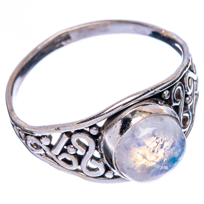 Rainbow Moonstone Ring Size 8.25 (925 Sterling Silver) R146227