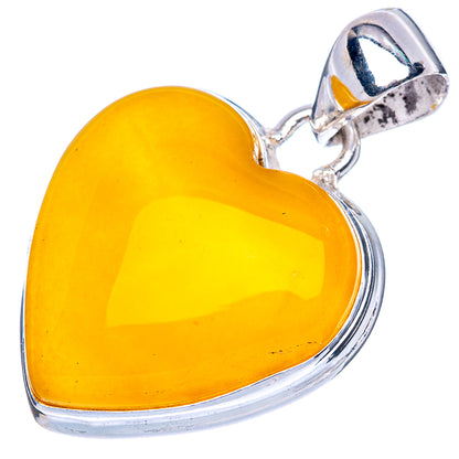 Amber Pendant 1 1/4" (925 Sterling Silver) P42492